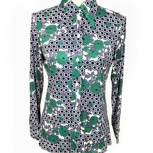 Floral Honeycomb Blouse Vintage by Alfred Dunner
